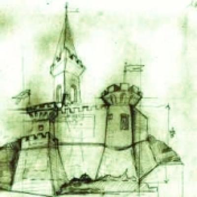 Bozzetto Di Gabriella Roggero Della Scenografia Del Castello Per Il Principe Ranocchio